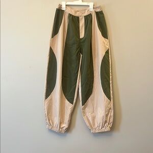 Cider Green and Cream Pants